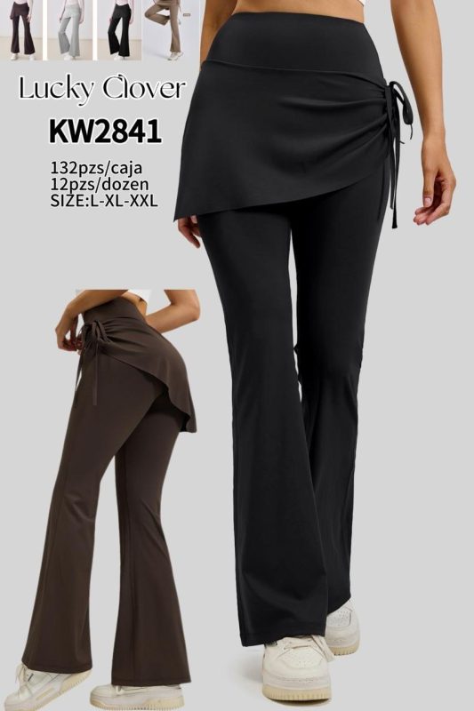 Pantalón deportivo con falda-KW2841