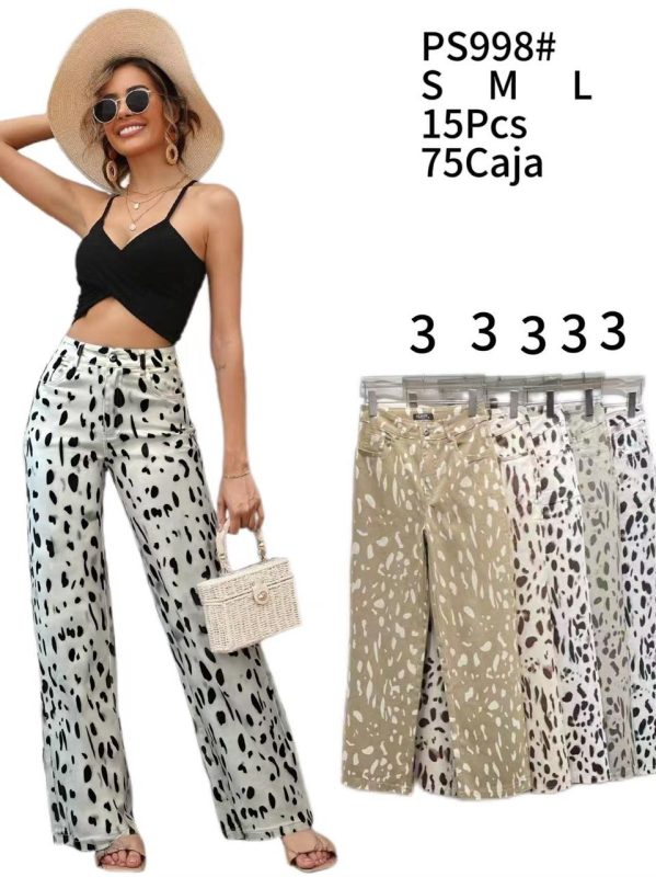 Pantalón estampado mujer-PS998
