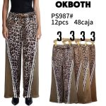 Pantalón animal print con franjas-PS987 - 5