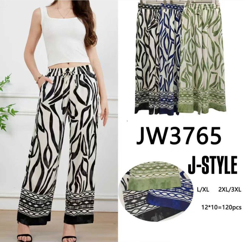 Pantalón palazzo estampado-JW3765