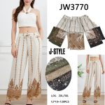 Pantalón palazzo estampado-JW3770 - 1