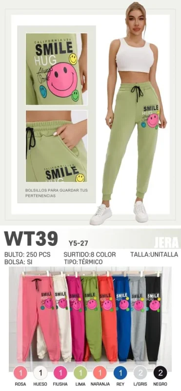 Pantalón térmico con estampado-WT39