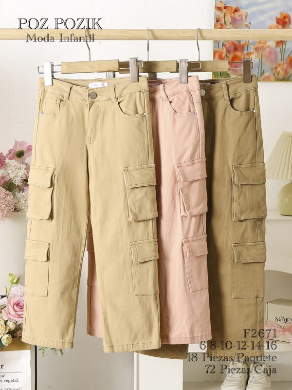 Pantalones Cargo Infantil-F2671