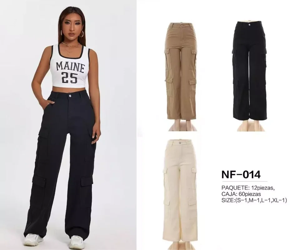 Pantalones Cargo Mujer-NF014