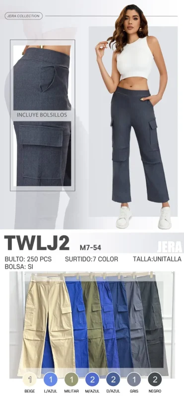 Pantalones Cargo Mujer-TWLJ2