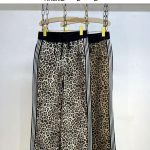 Pantalones con estampado animal print y franjas laterales-PS959 - 2
