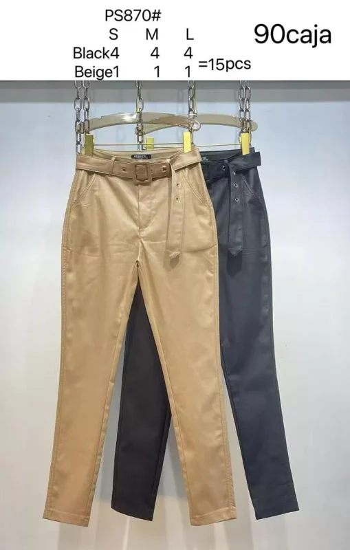 Pantalones con cinturón-PS870