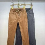 Pantalón de vestir con cinturón-PS869 - 1