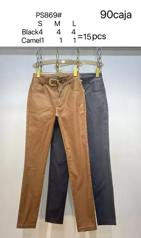 Pantalón de vestir con cinturón-PS869