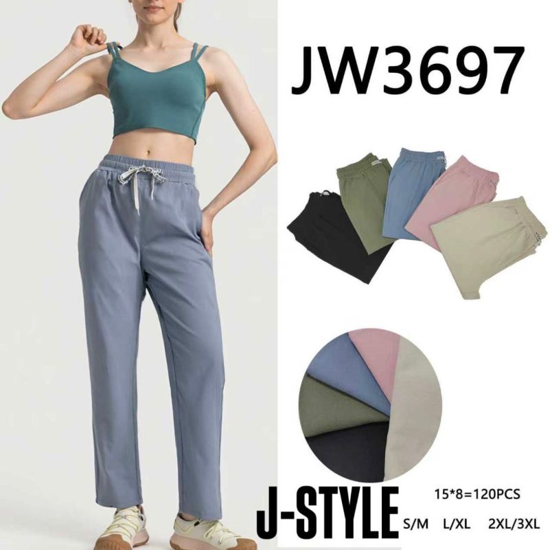 Pantalones deportivos con top-JW3697
