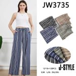 Pantalones Palazzo a rayas para mujer-JW3735 - 2