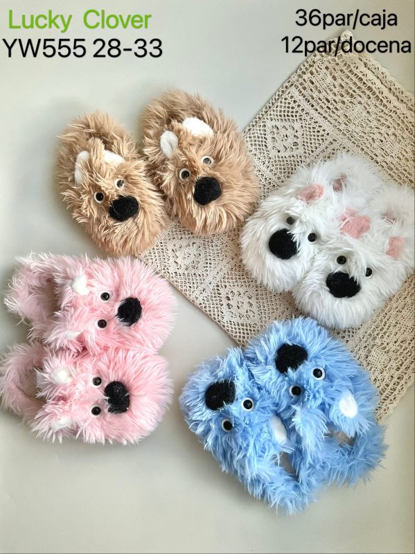 Pantuflas de animales para niños-YW555