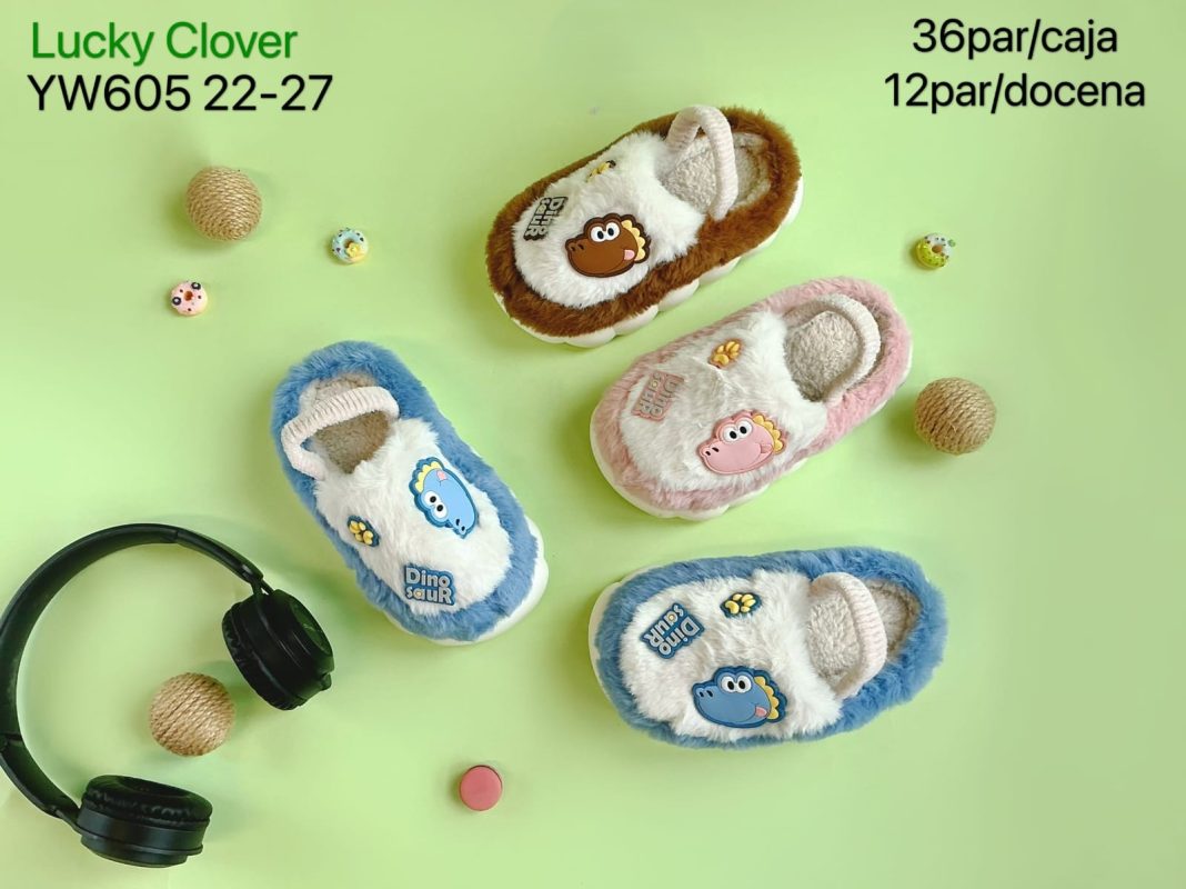 Pantuflas de dinosaurio-YW605