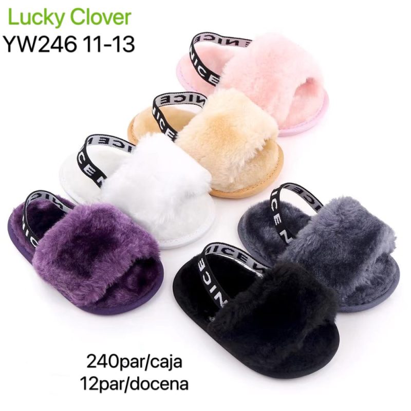 Pantuflas de felpa para niña-YW246
