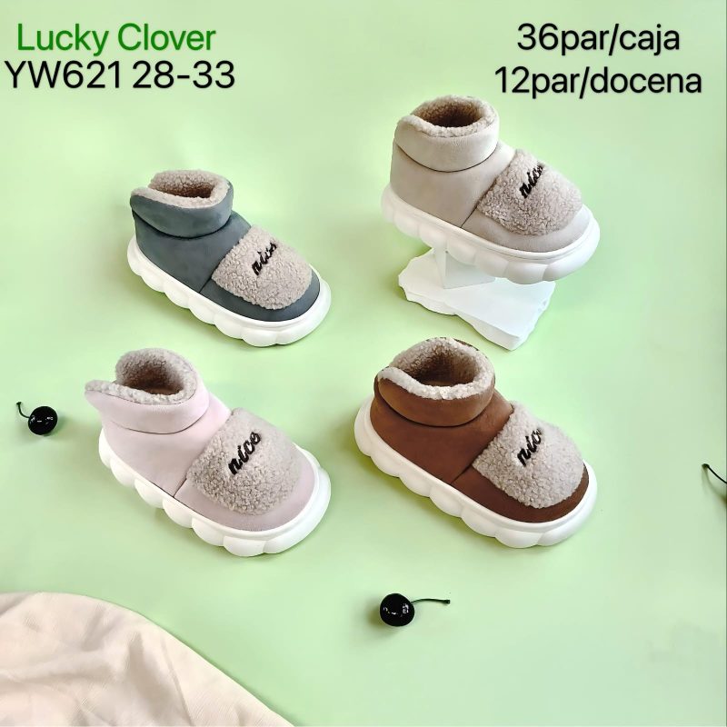Pantuflas infantiles con texto-YW621