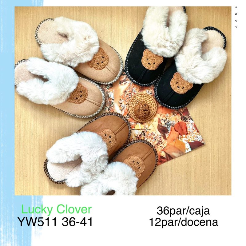 Pantuflas Oso Felpa-YW511