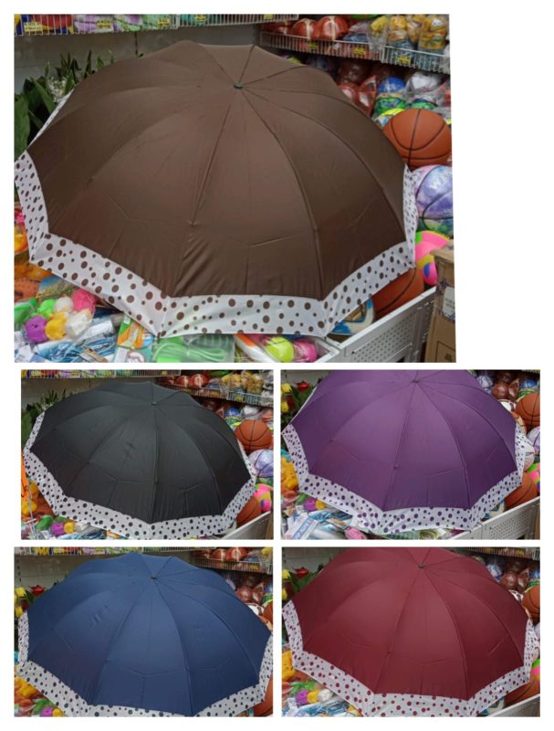 Paraguas con borde de lunares-P55