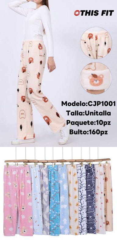 Pijama de pantalón largo con estampado-CJP1001