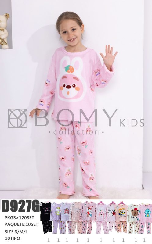 Pijama infantil con diseño de conejo-D927G