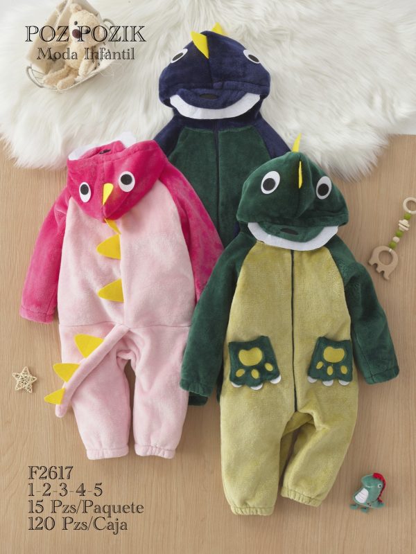 Pijama Mameluco Infantil Dinosaurio-F2617