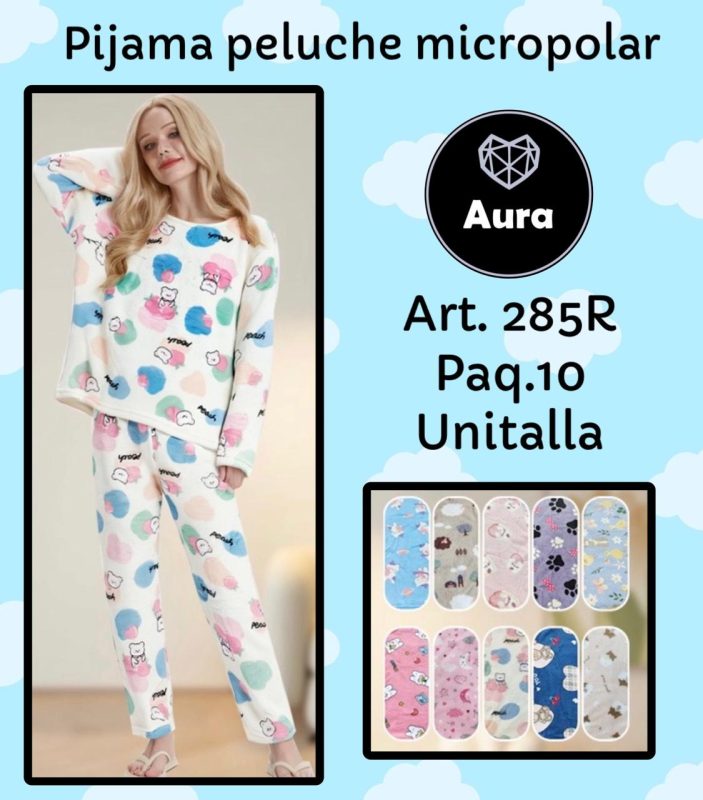Pijama peluche micropolar Aura-285R