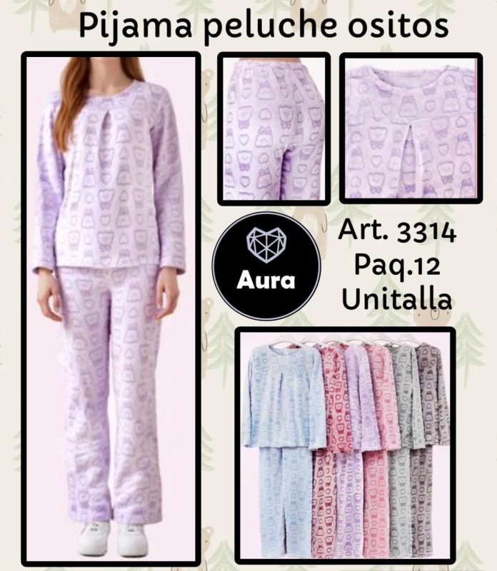 Pijama peluche ositos-3314
