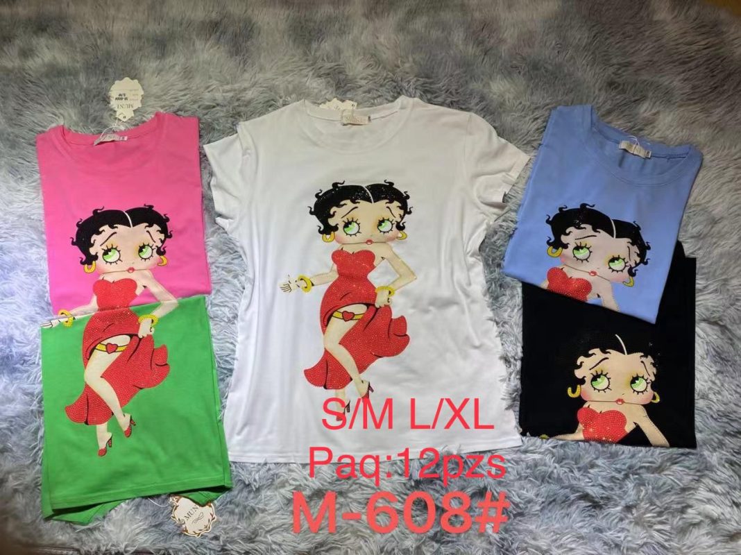 Playera con diseño Betty Boop-M-608