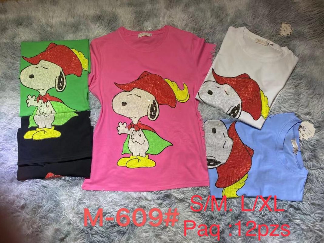 Playera Snoopy con Lentejuelas-M-609