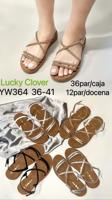 Sandalias cruzadas Lucky Clover-YW364