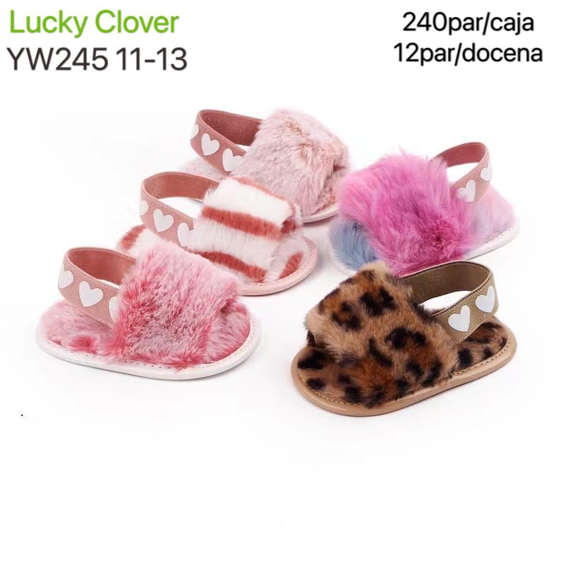 Sandalias de felpa para bebé-YW245