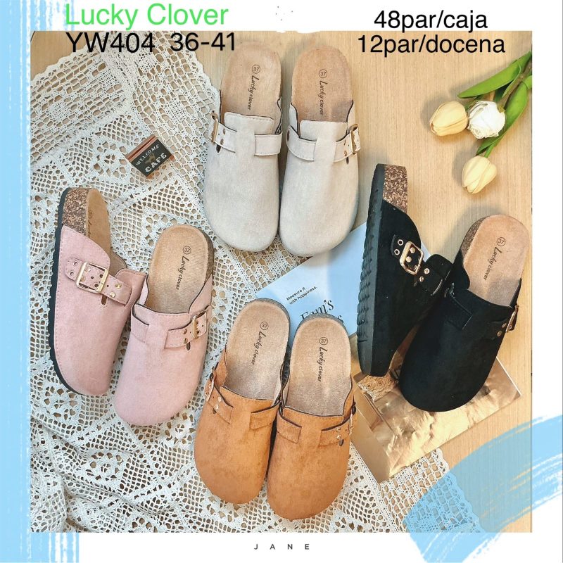 Sandalias tipo mule Lucky Clover-YW404