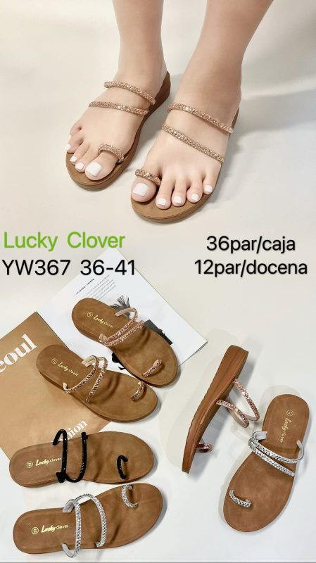 Sandalias toe ring Lucky Clover-YW367
