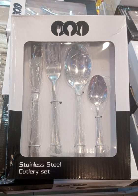 Set de 6 cubiertos de acero inoxidable-SK-121