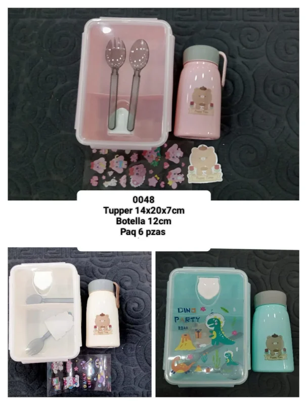 Set de Tupper y Botella-0048