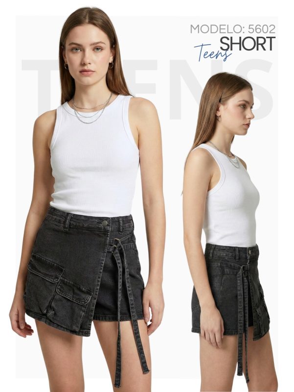 Short falda cruzada-5602