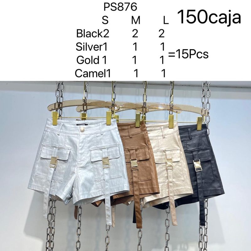 Shorts con bolsillos-PS876