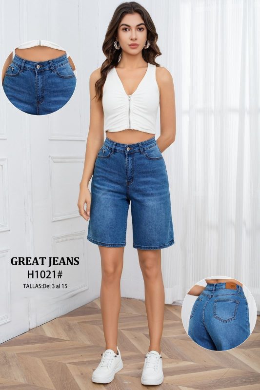 Shorts de Jeans Mujer-H1021