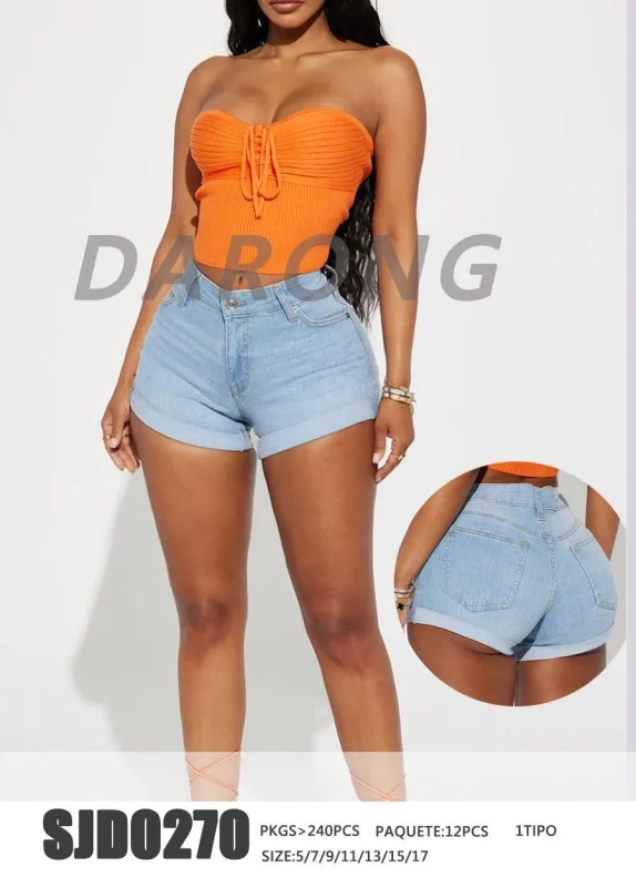 Shorts de mezclilla-SJD0270