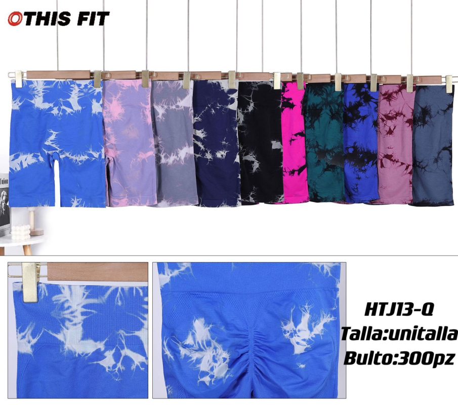 Shorts deportivos tie-dye-HTJ13-Q