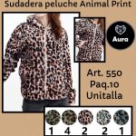Sudadera peluche animal print-550 - 1