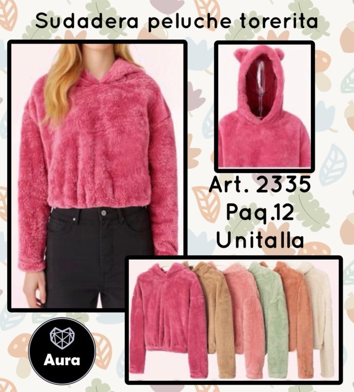 Sudadera afelpado torerita con orejas-2335