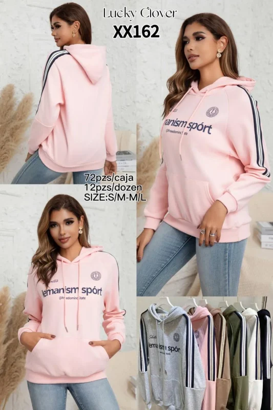 Sudadera con capucha Lucky Clover "lemanism sport"-XX162