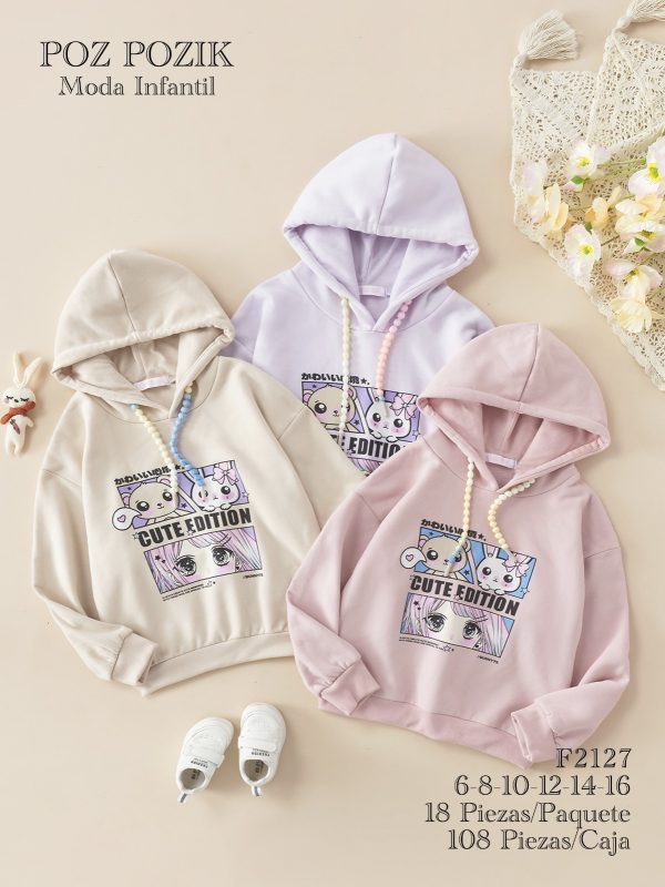 Sudadera infantil con capucha-F2127