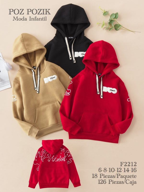 Sudadera infantil con capucha Time-F2212