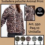 Sudadera peluche animal print-550 - 2