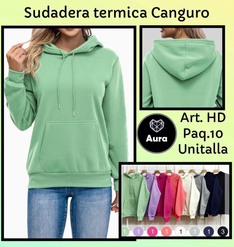 Sudadera térmica canguro-HD