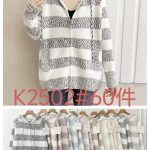 Suéter con capucha para mujer-K2502 - 4