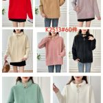 Chamarra tipo suéter  con cierre-K2513 - 1