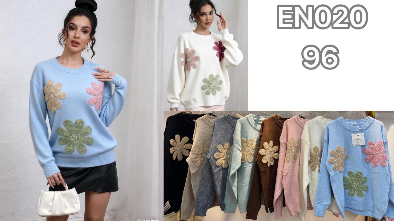 Suéter con flores-EN020