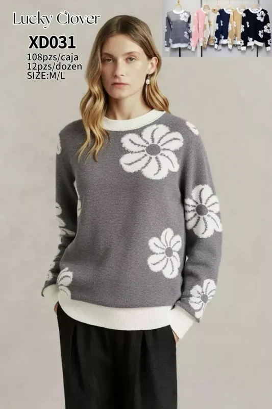 Suéter con flores-XD031